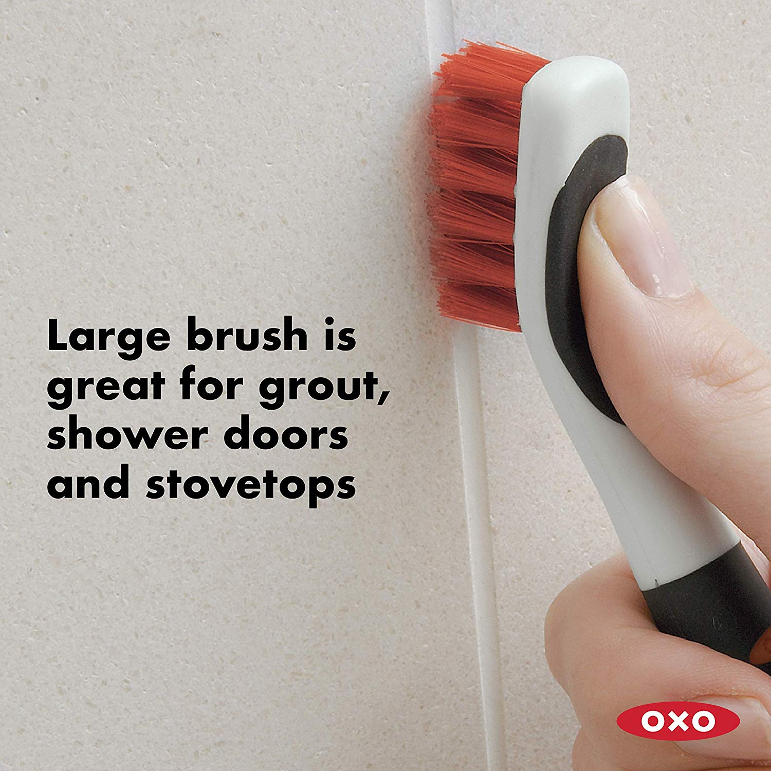 OXO 1285700 Good Grips Deep Clean Brush Set - Orange, White - Image 3