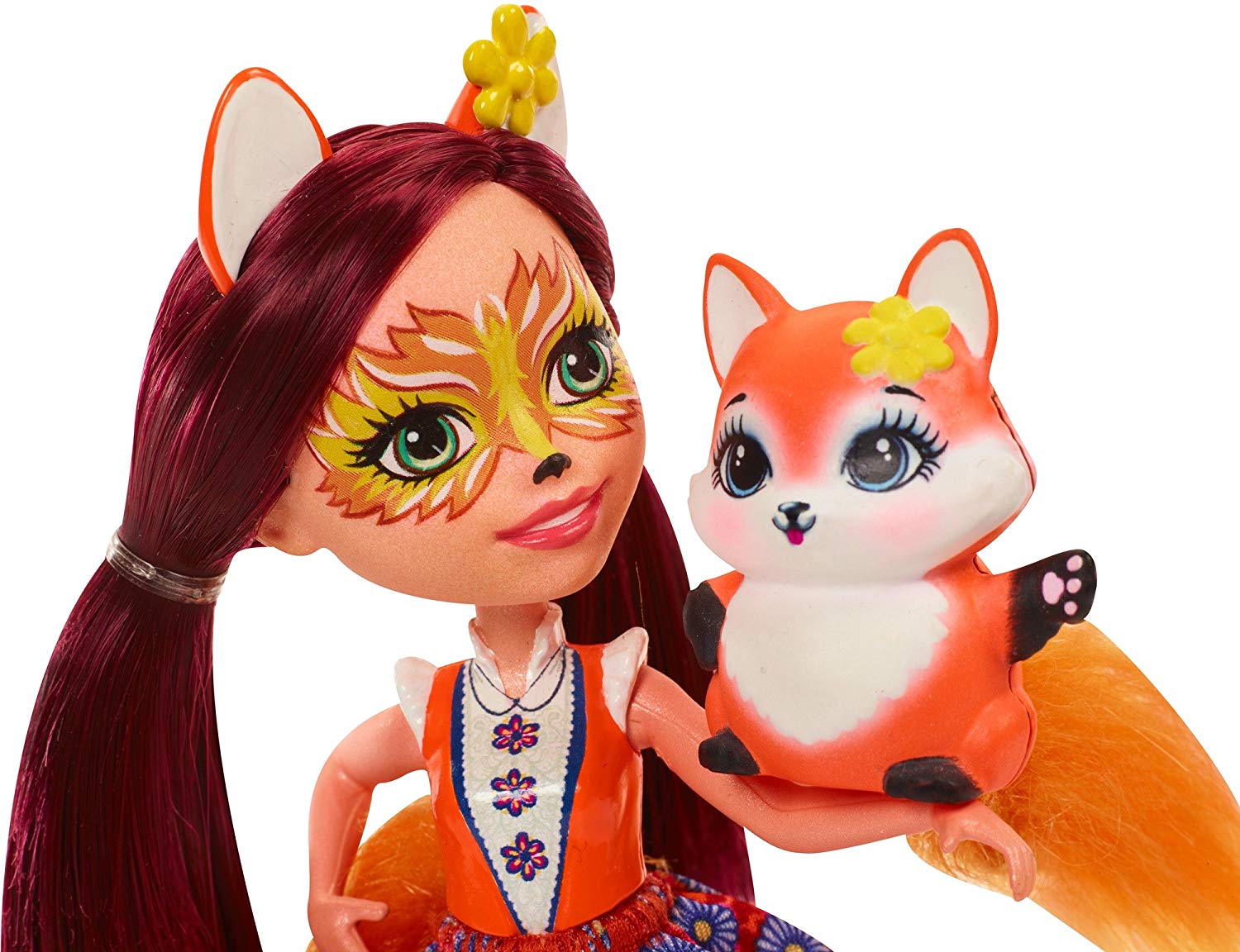 Enchantimals DVH89 Felicity Fox Doll, Brown,red, 6 inches - Image 2