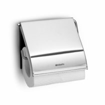 Brabantia 385322 Toilet Roll Holder - Matt Steel, Silver, 20 x 8 x 6 cm