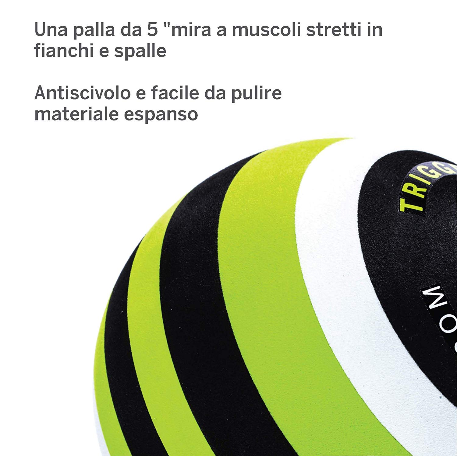 TriggerPoint MB5 Double Massage Ball- Deep-Tissue Pain Relief and Muscle Recovery,Replicates Massage Therapist Elbow Pressure for Glutes,Back and Legs,Compact and Travel Friendly,12cm x 12cm,Green - Image 2