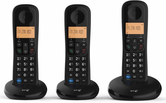 BT Everyday Cordless Home Phone with Basic Call Blocking, Trio Handset Pack - Image 2