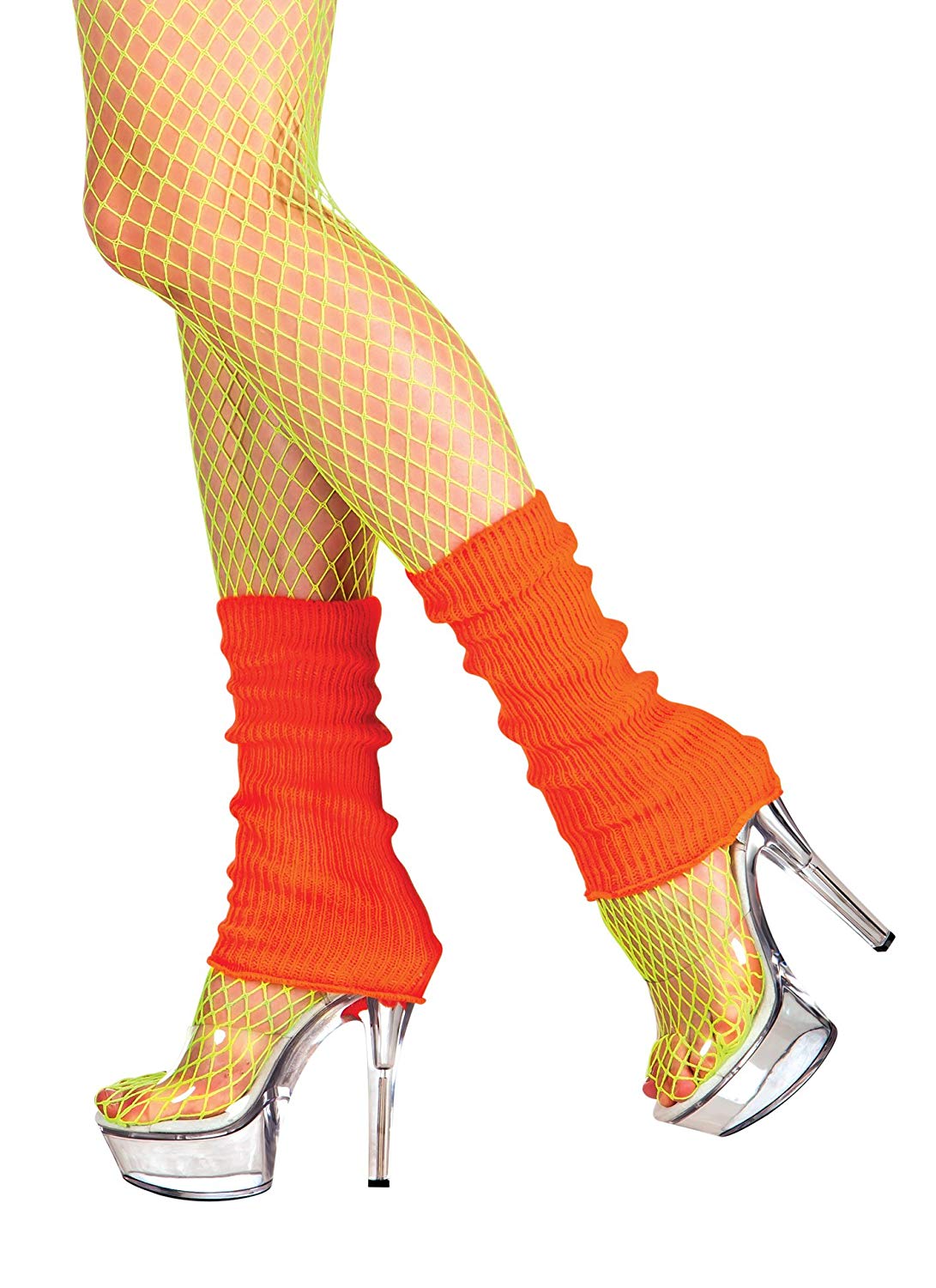 Boland 1756 Leg Warmers Adult Neon Orange, One Size