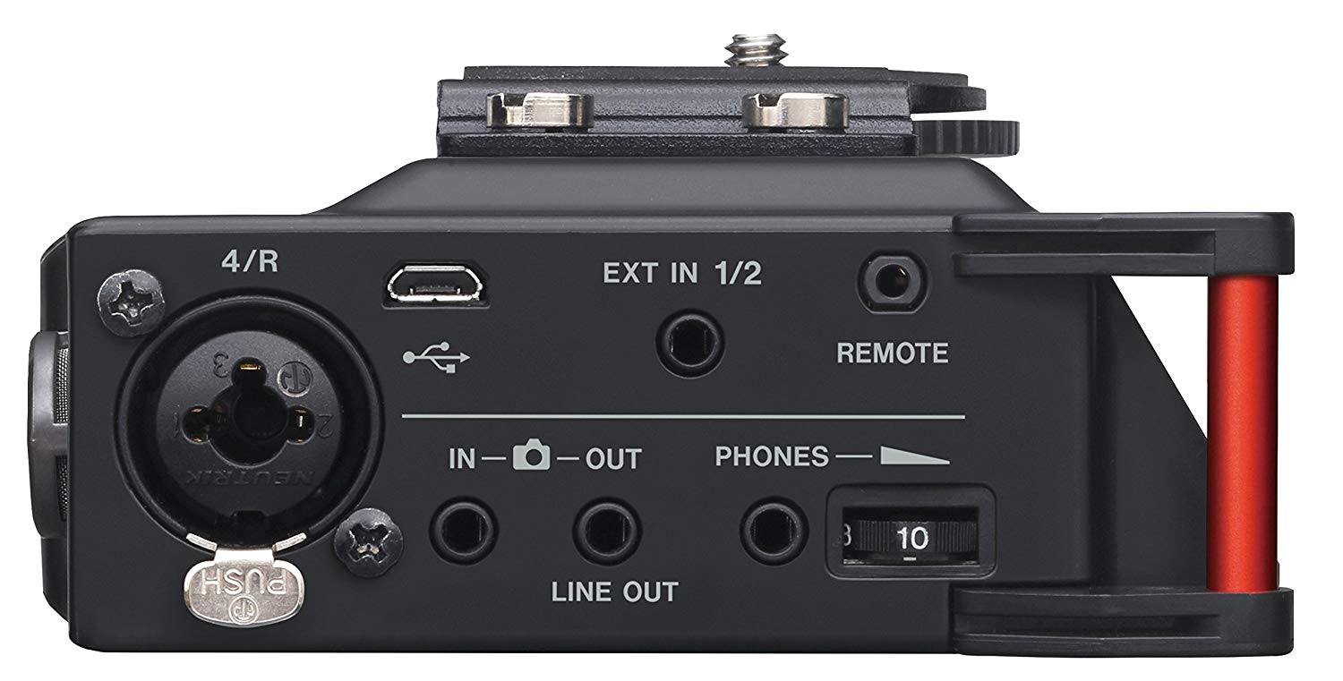 Tascam DR-70D - 4-channel audio recorder for DSLR cameras, Black - Image 4
