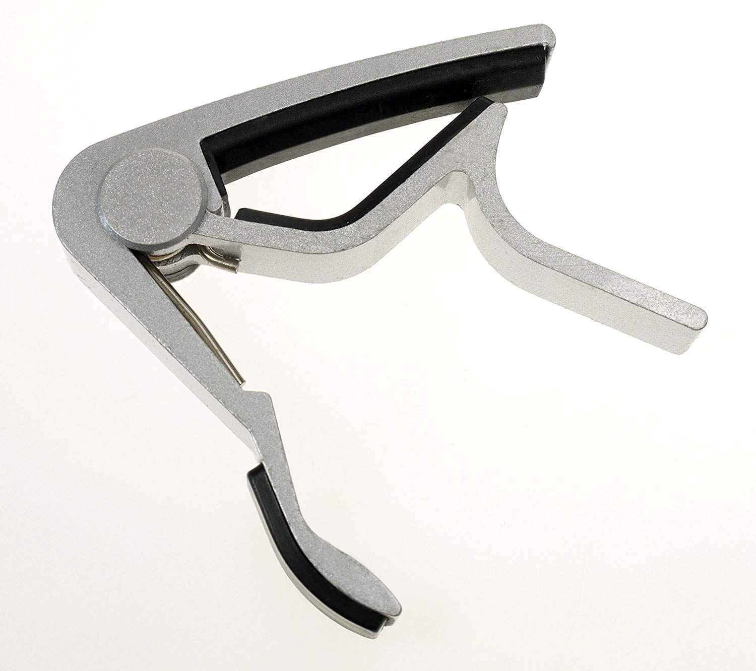 RockJam RJCAPO-CH Universal quick release trigger Guitar Capo for Acoustic Guitar Capo and Electric Guitar Capo Chrome - Image 3