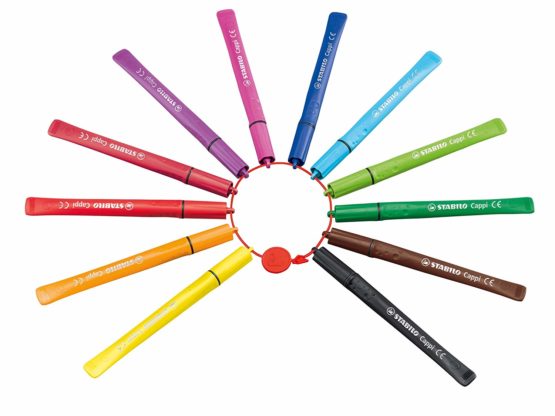 Felt Tip Pen - STABILO Cappi Wallet of 24 Assorted Colours + 2 cap-rings - Image 2