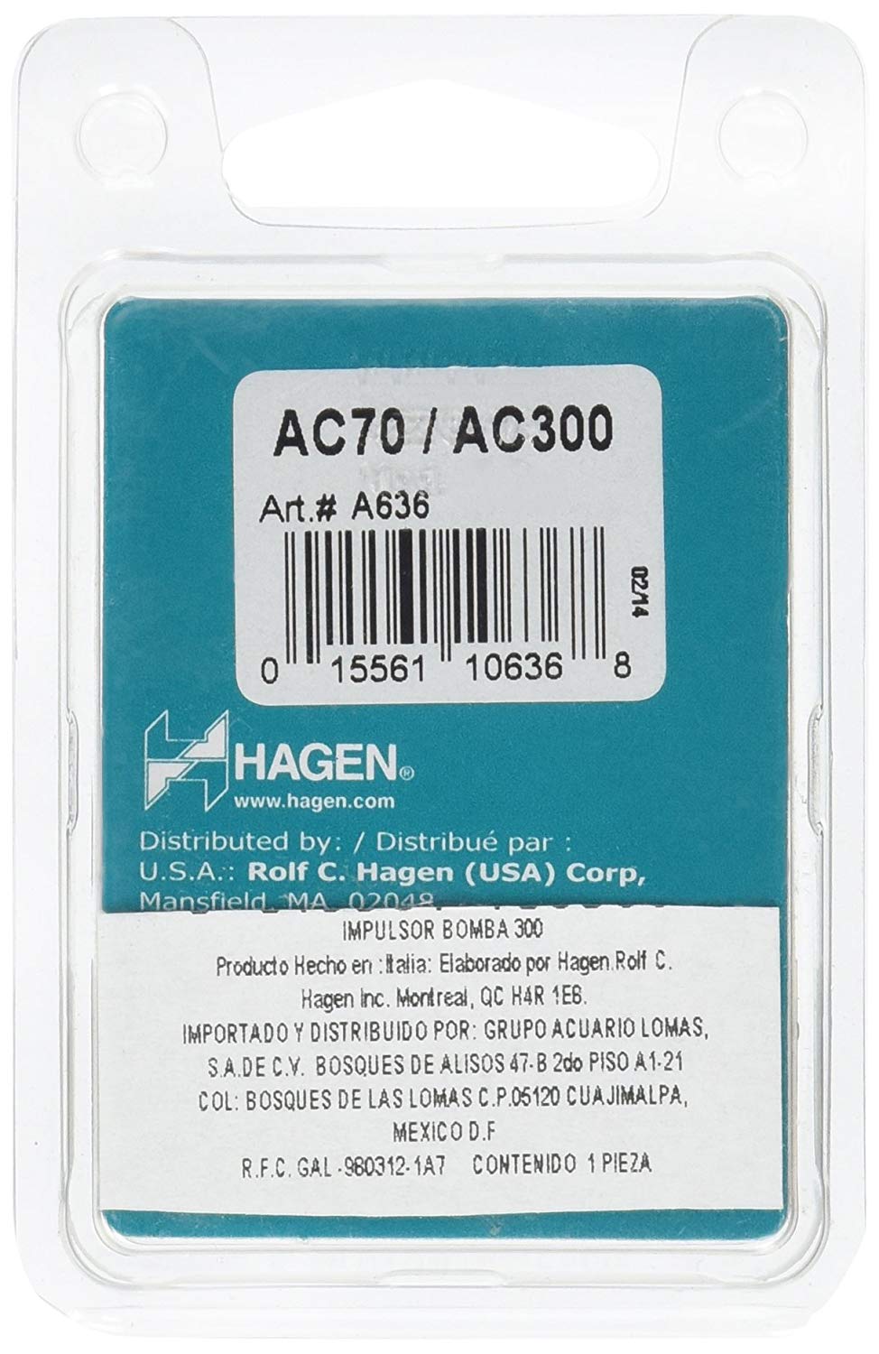Hagen AquaClear Power Filter Impeller Assembly: Fits AquaClear 70 / 30, Black, Medium - Image 2