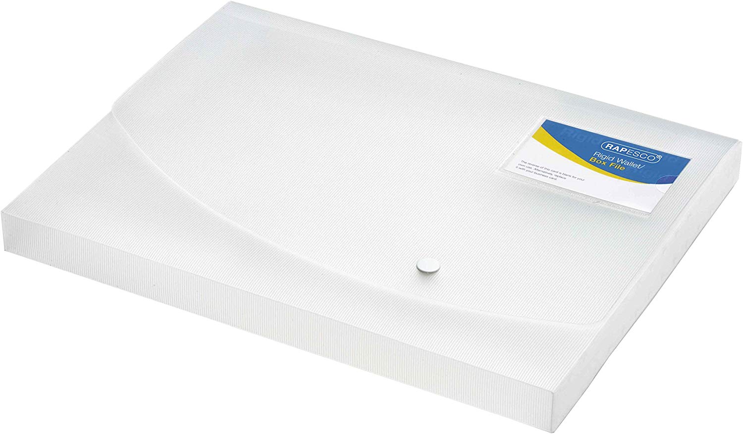 Rapesco 0708 Wallet/Box File, A4, 25mm Capacity, Transparent, 25 mm Spine