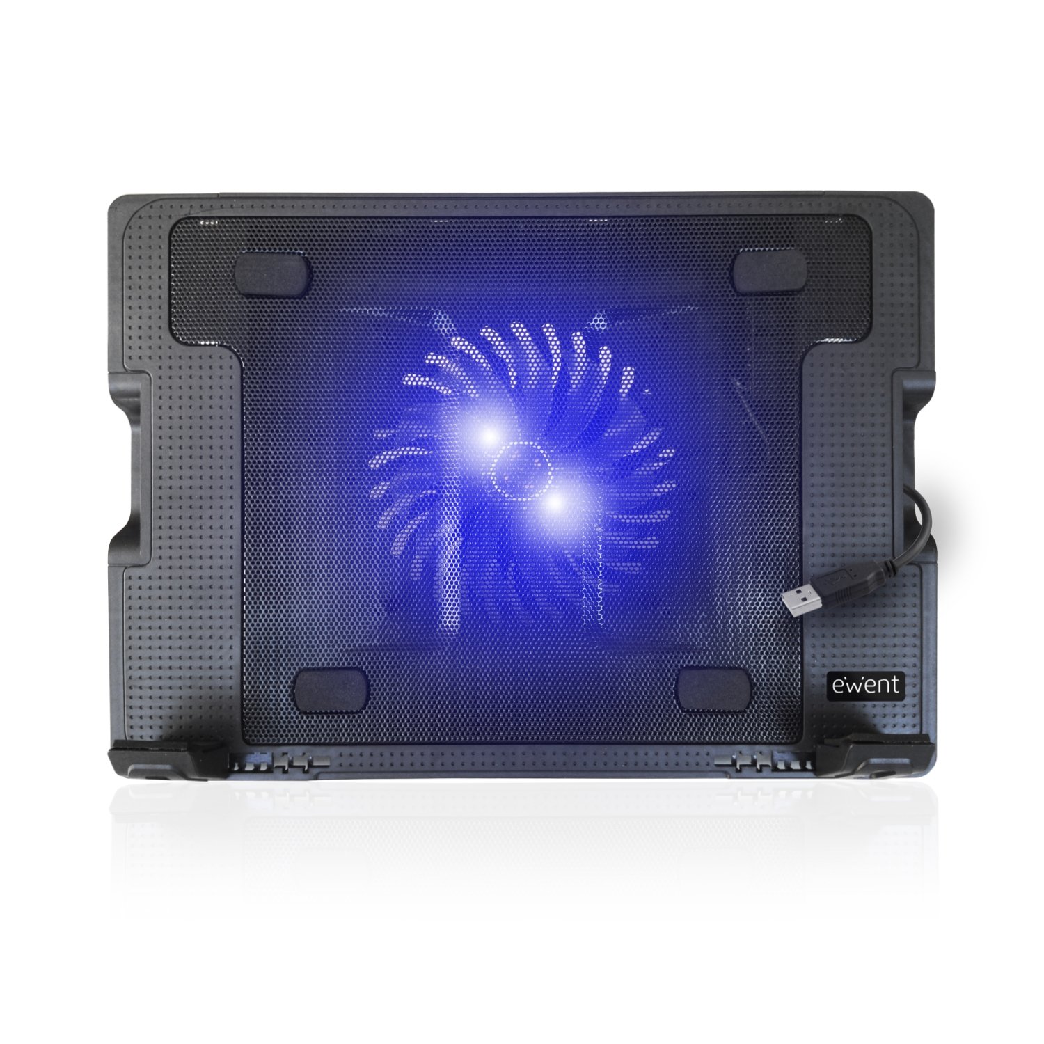 EWENT EW1258-17" laptop stand with cooling system and viewing angle selection, black - Image 2