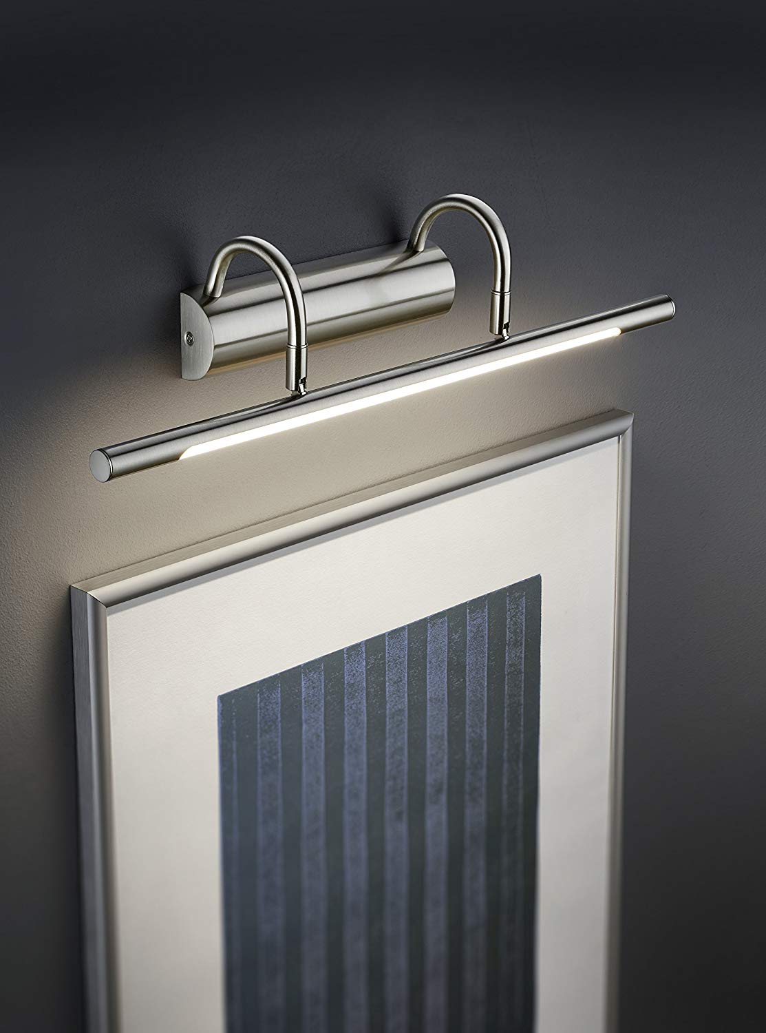 Trio Leuchten Cuadro 225210107 Wall Light Metal Nickel Matt with 8 Watt LED, Matte Nickel - Image 3