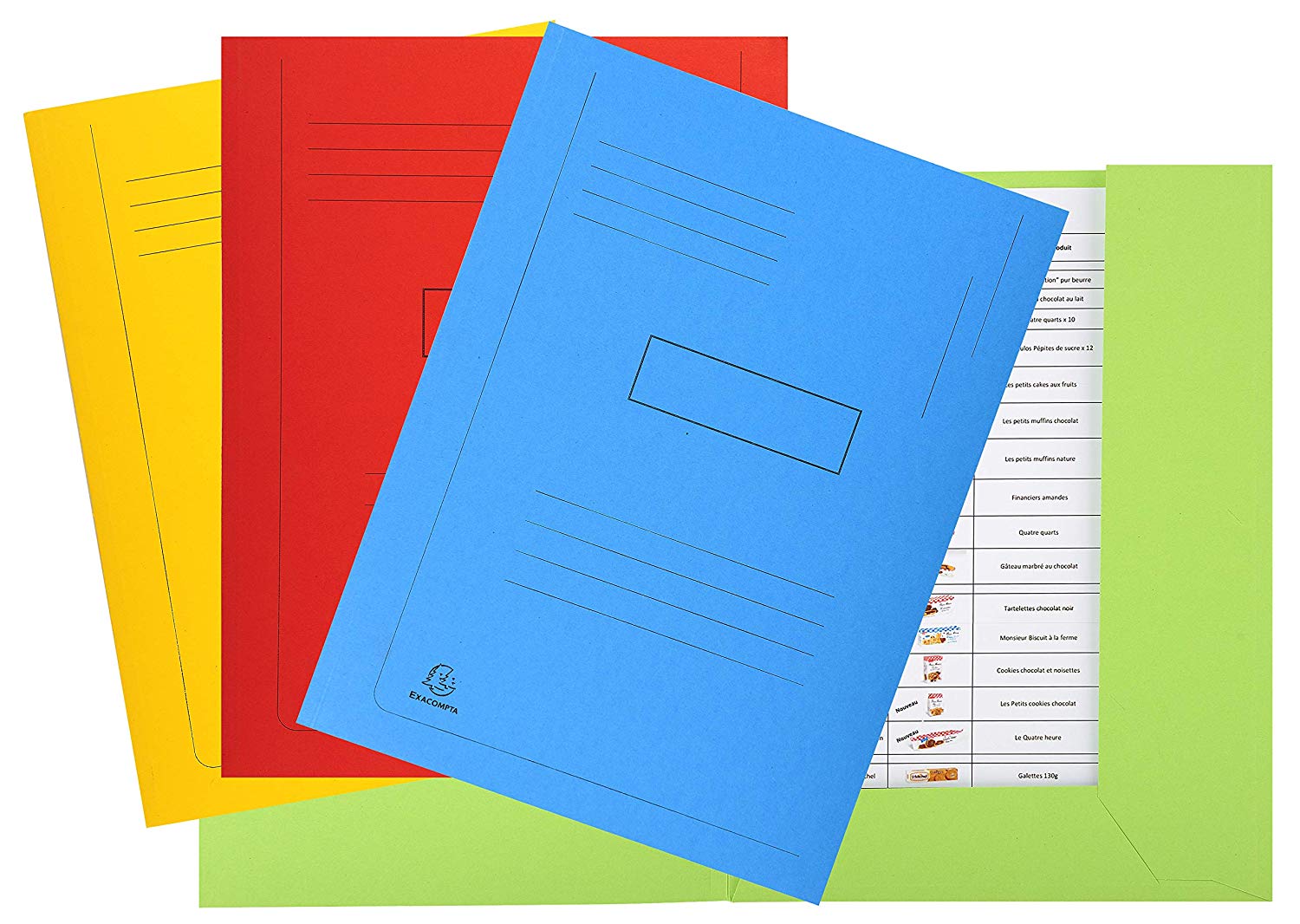 Exacompta, Ref 445013E, Forever Collection, 2-Flap Folder, 24 x 32cm in Size, Suitable for A4 Documents - Image 3