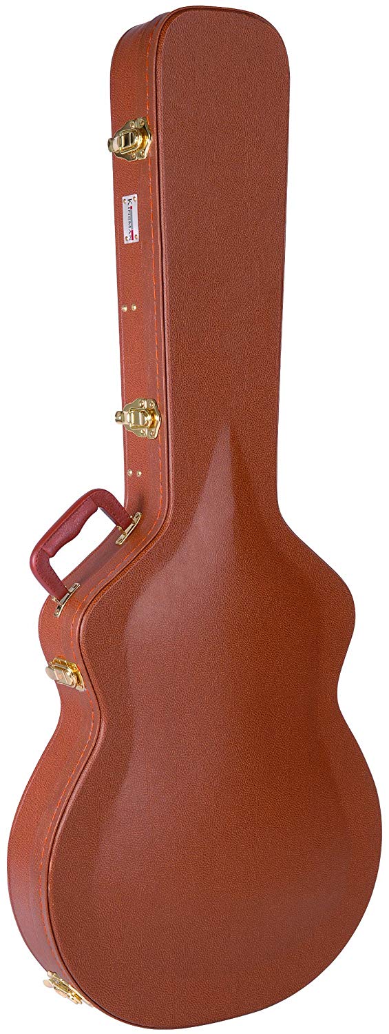 KINSMAN LP GUITAR CASE- BROWN, Larga