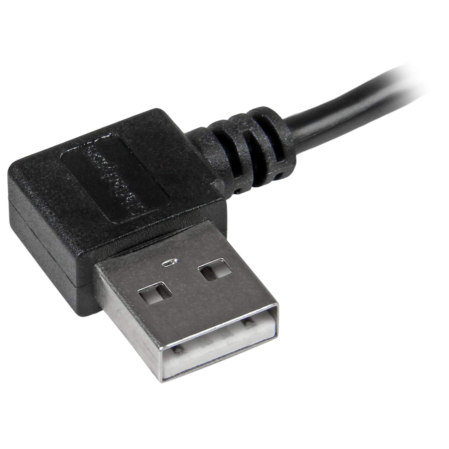 StarTech.com 2m 6 ft Micro-USB Cable with Right-Angled Connectors, M/M, USB A to Micro B Cable - Image 3