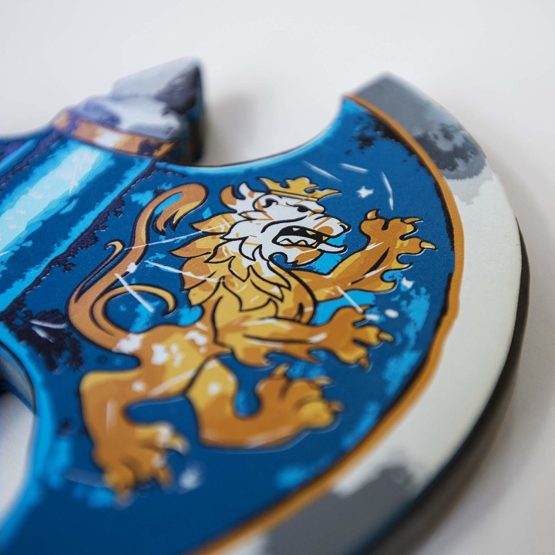 Liontouch 10300LT Medieval Noble Knight Foam Toy Axe, Blue | Part Of A Kid's Costume Line - Image 3