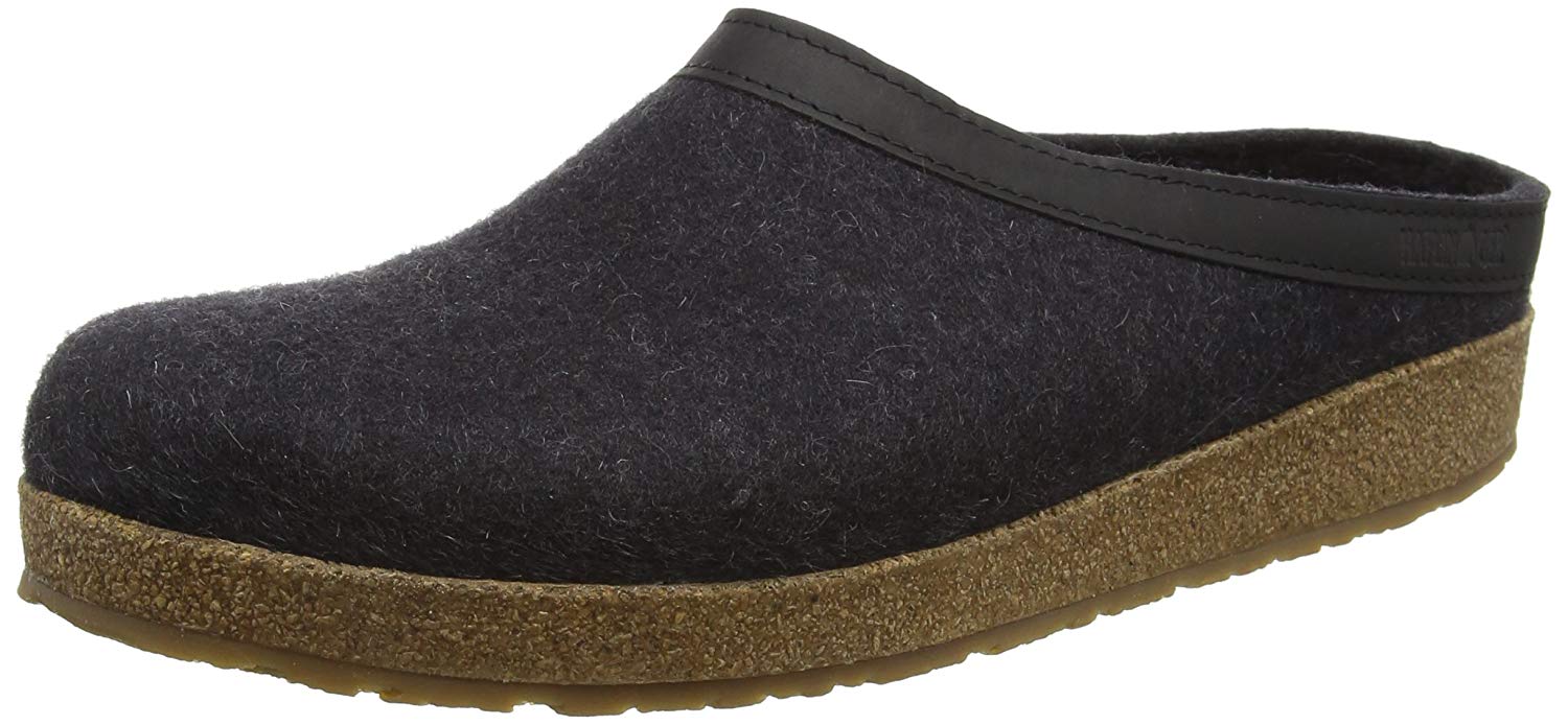Haflinger Unisex Adult Grizzly Torben Slippers,Gray (graphite 77), 3 UK (36 EU), Grey