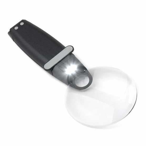 Carson FH-25 FreeHand LED Lighted Hands-Free or Handheld Convertible 2.5x Magnifier - Image 3