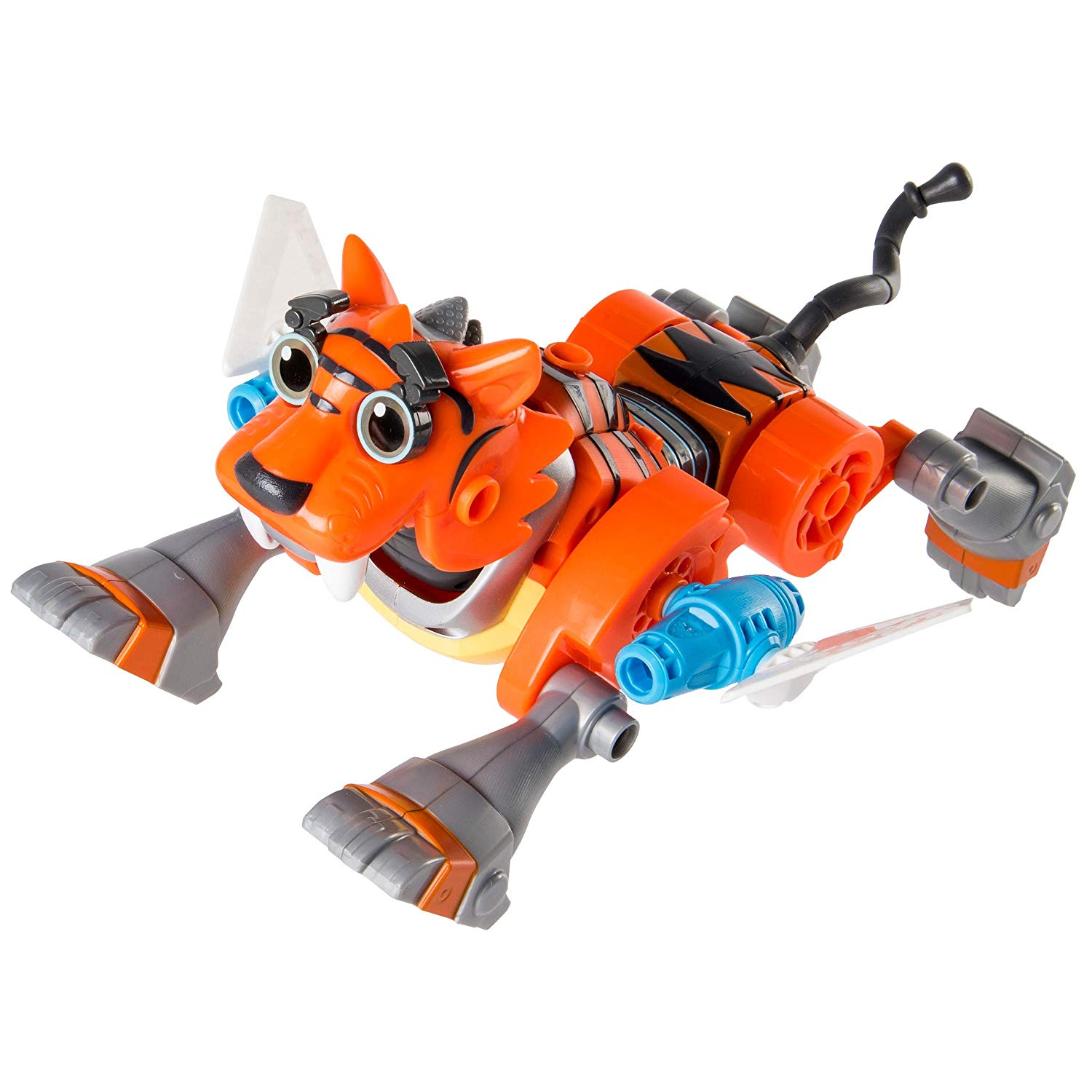RUSTY RIVETS - Tigerbot Building Set including Lights and Sounds, for Ages 3 and Up, Silver, Small - Image 3