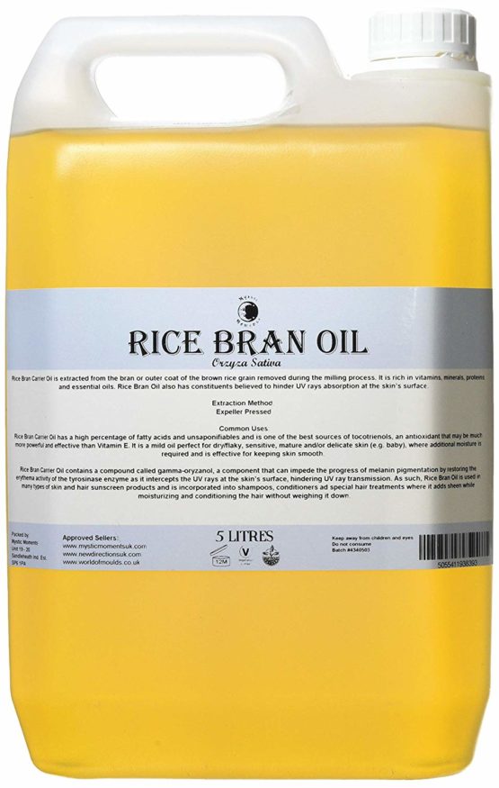 Mystic Moments | Rice Bran Carrier Oil - 5 Litres - 100% Pure