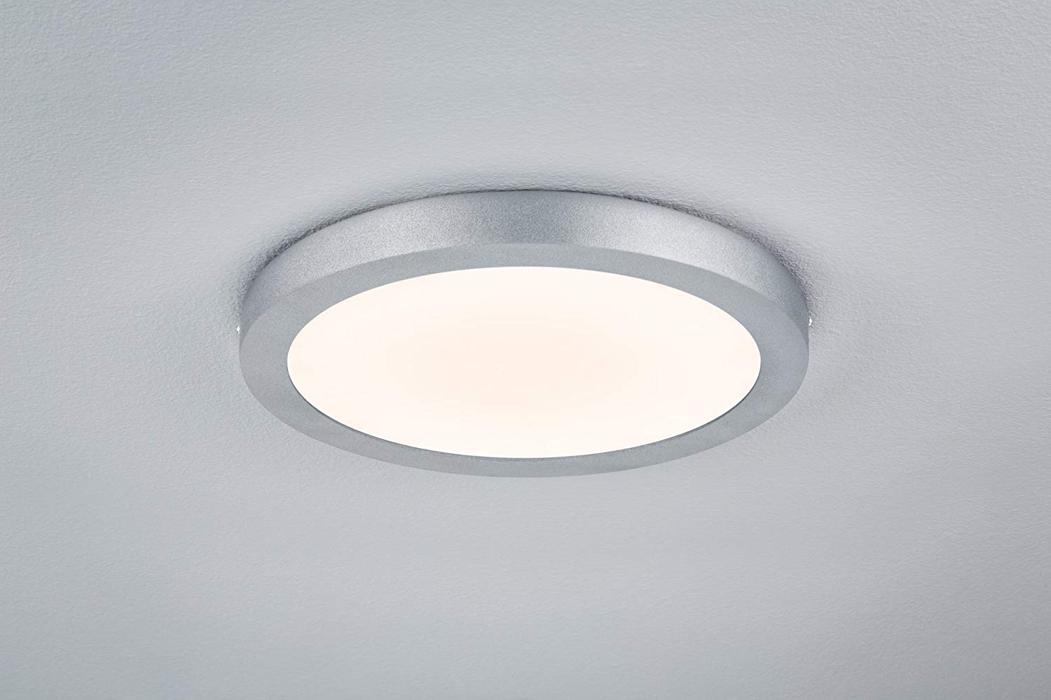 WallCeiling Lunar LED Panel 300mm 17W 230V matt Chrome Aluminium, Chrome Matt, 30x3,8x30 cm - Image 4