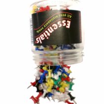 Whitecroft Essentials Value Push Pin - Assorted Colour (Pack of 200)