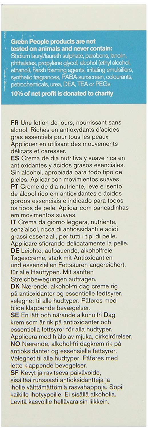 Green People Day Solution Cream SPF15 - Hydrate, Balance & Protect with Organic, Vegan Formula - 50ml, White, 1 g (Pack of 1) - Image 4
