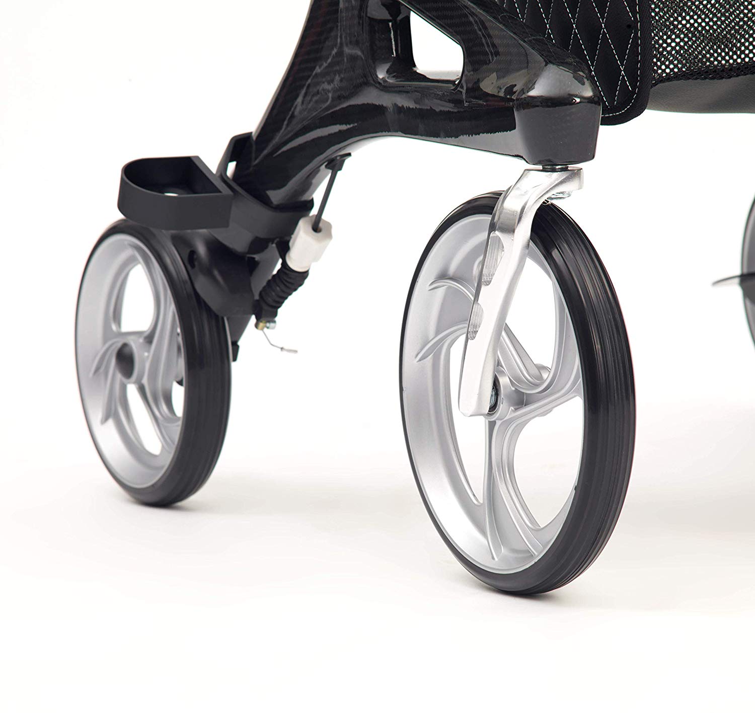 Drive Nitro Elite Carbon Fibre Rollator with Backrest, Seat and bag