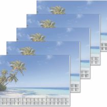 SIGEL HO471 Paper Desk Pad, with 3-Year Calendar, A2 (59.5 x 41 cm), Design Mountains, 80gsm, 30 Sheets