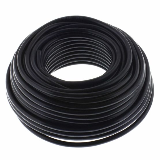 Loudspeaker Cable Round 2 x 1.5 mm² - Black - 25 m - CCA - PA Installation Cable - Audio Cable - Box Cable