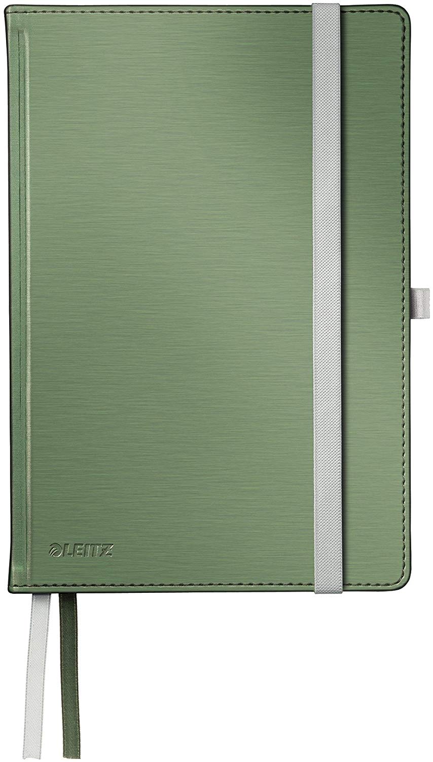 Leitz A5 Hard Cover Notebook, Celadon Green (80 Sheets, Ruled, with 2 Bookmarks, 100 gsm Ivory Paper, Style Range) - Image 2