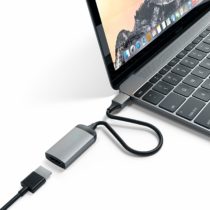 Satechi Aluminum Type-C HDMI Adapter 4K (60Hz) for 2016/2017 MacBook Pro, 2015/2016/2017 MacBook, Dell XPS, Lenovo, ChromeBook and more (Space Gray)
