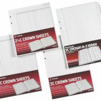 Rexel Twinlock Crown 3C Refill Sheets Plain (Pack of 100 Sheets)