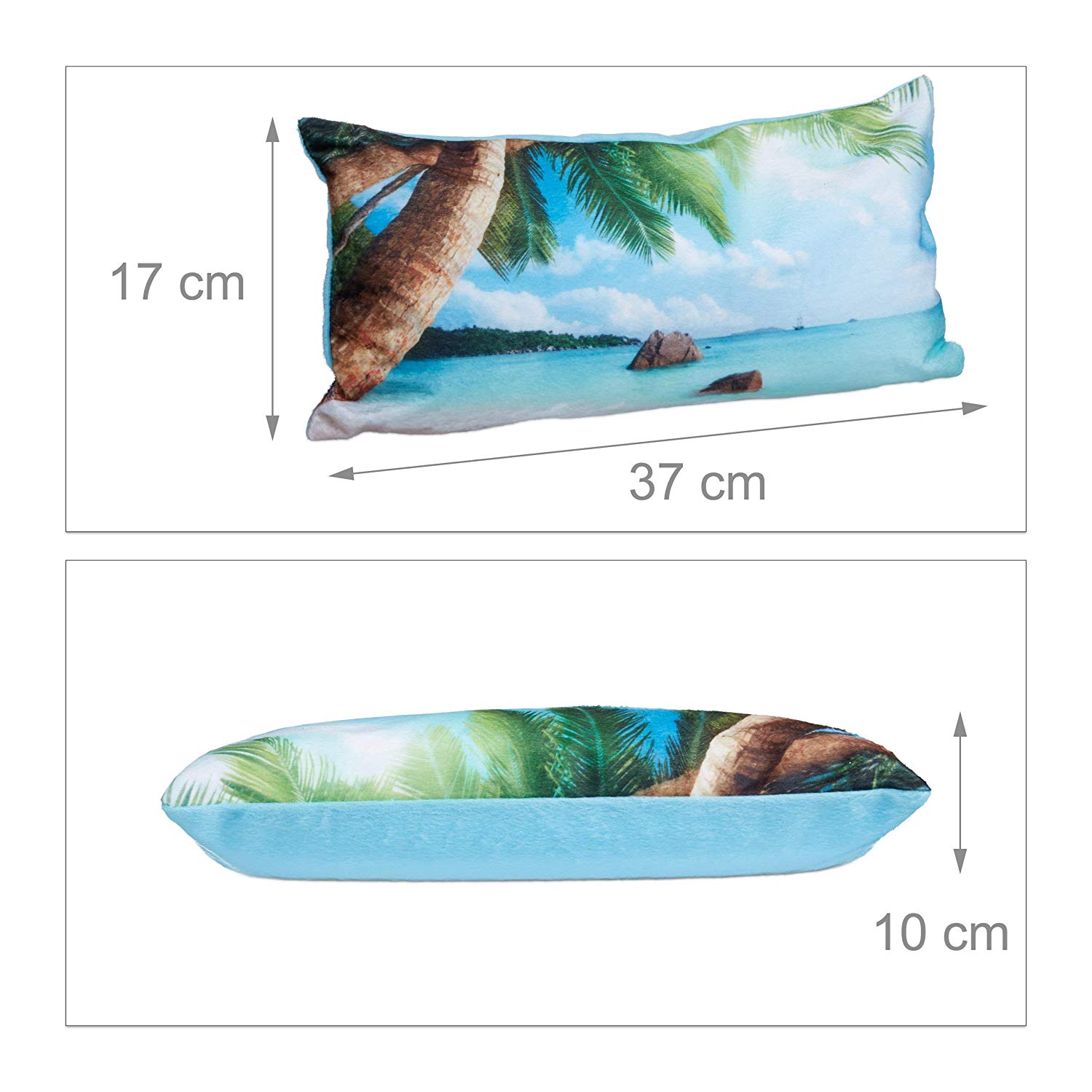 Relaxdays Bathtub Beach Pillow w/Motif - Image 3