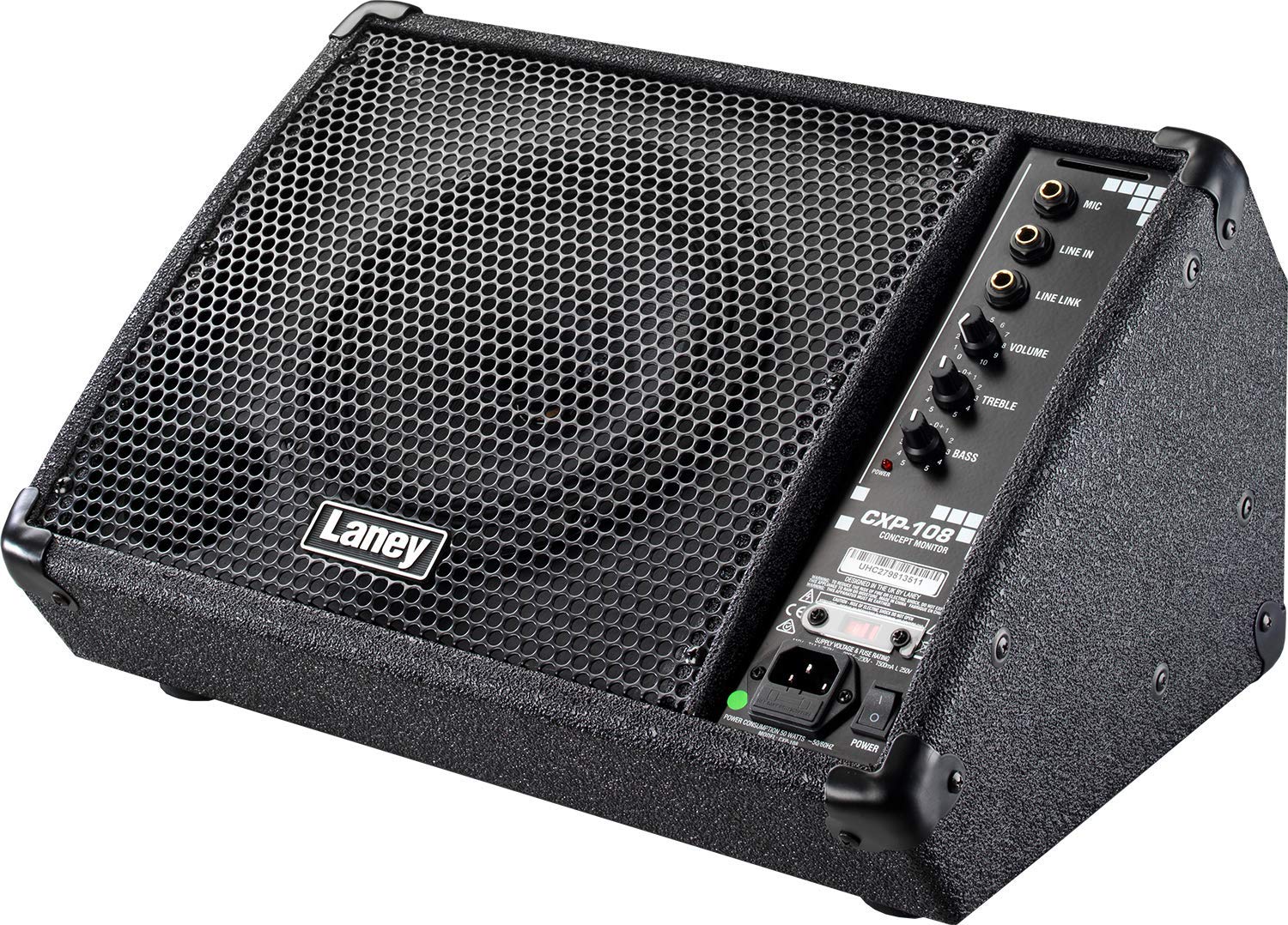 Laney CONCEPT Series CXP-108 - Active Stage Monitor - 80W - 8 inch Coaxial Woofer,Black - Image 3