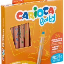 Carioca CAR-42818 3-in-1 Baby Crayons, 10-Piece