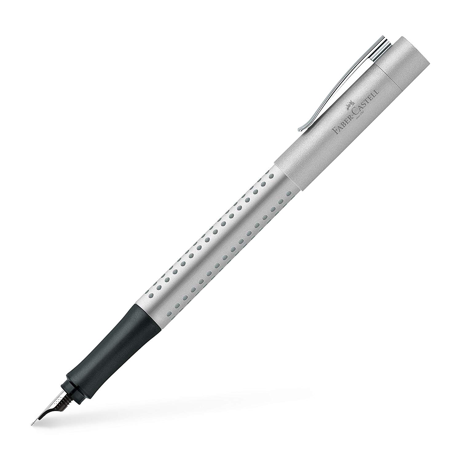 Faber-Castell 140905 Fountain Pen Grip 2011 Nib B Silver