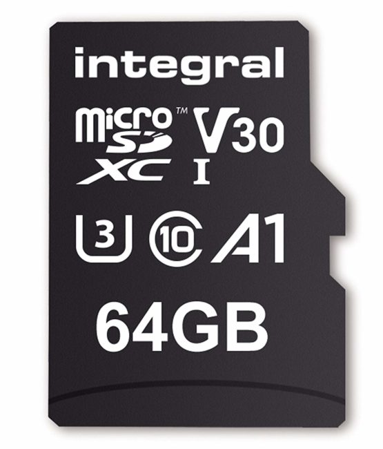 64GB Micro SD Card 4K Ultra-HD Video Premium High Speed Memory Microsdxc Up To 100MB/S V30 UHS-I U3 A1 C10, by Integral - Image 2