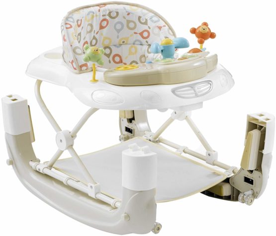 Mychild Walk'n'Rock 2-in-1 Baby Walker Neutral