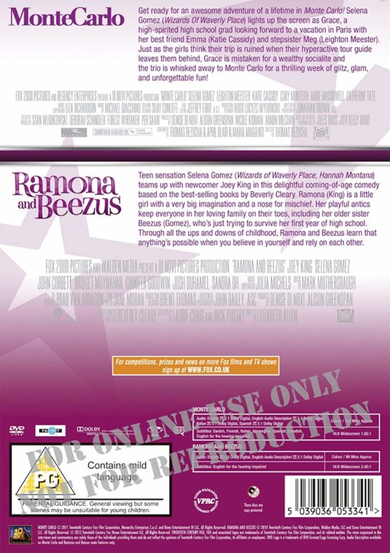 Monte Carlo/ Ramona and Beezus Double Pack [2010] - Image 2