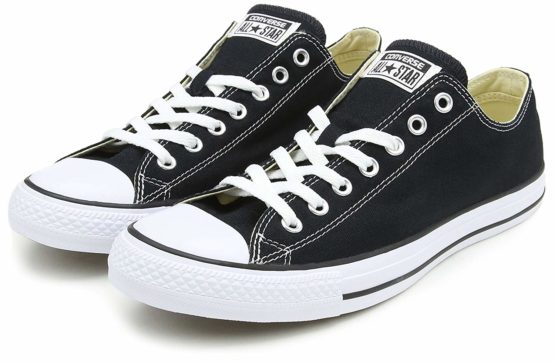 Converse All Star Ox Canvas Black Trainers-UK 5.5 - Image 2