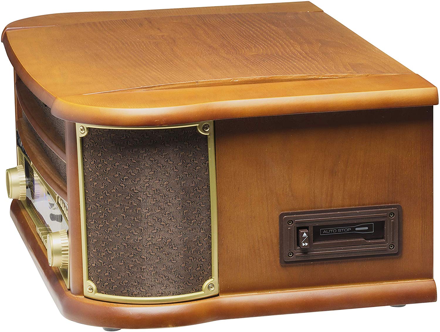 Denver Electronics MCR-50 Turntable Brown - Turntables (Brown, 33 1/3.45.78 rpm, AM, FM, USB, LCD, 5W) - Image 2