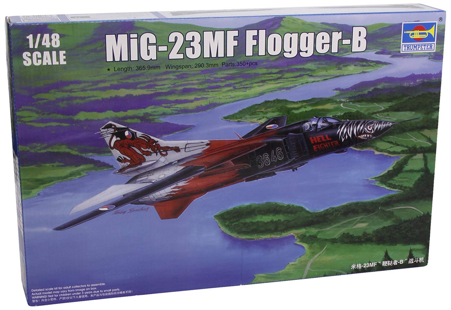 Trumpeter 1:48 - Mikoyan MiG-23MF Flogger B, Various