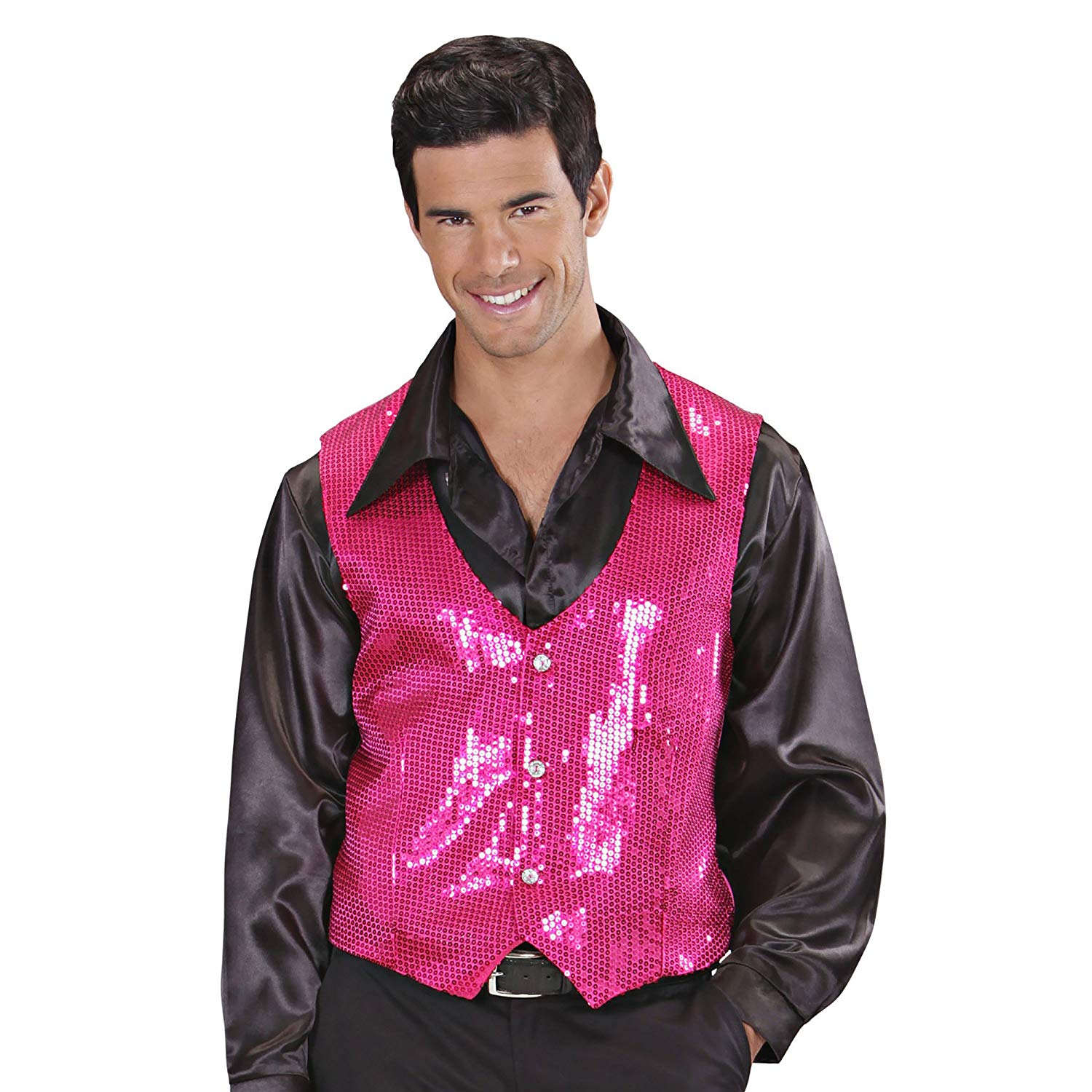 Widmann 9322G ? Sequins Vest for Men, Pink, L - Image 3