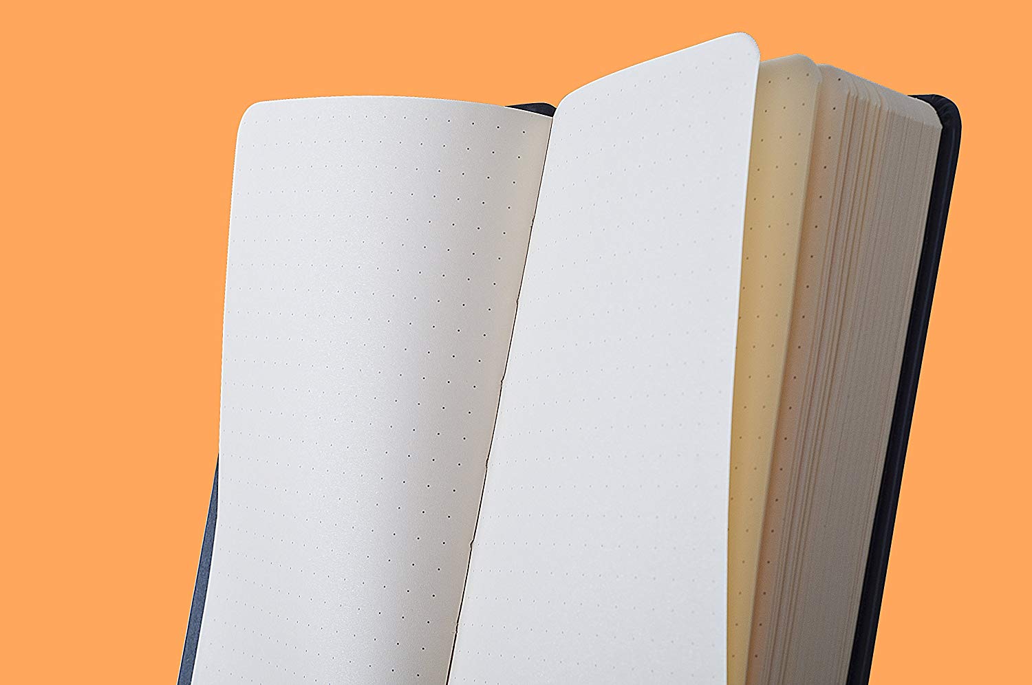 RHODIA 118769C, Rigid Notebook Webnotebook Black, A5, Dotted Dot, 192 pages, Clairefontaine Ivory Paper 90 g/m, Bookmark - Image 2