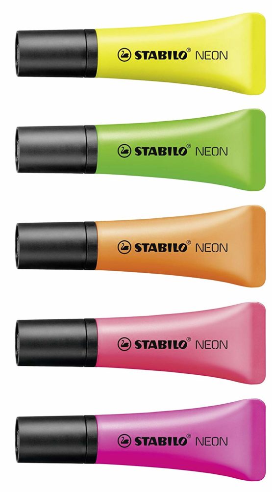 Highlighter - STABILO NEON Display of 45 in 6 Assorted Colours - Image 2