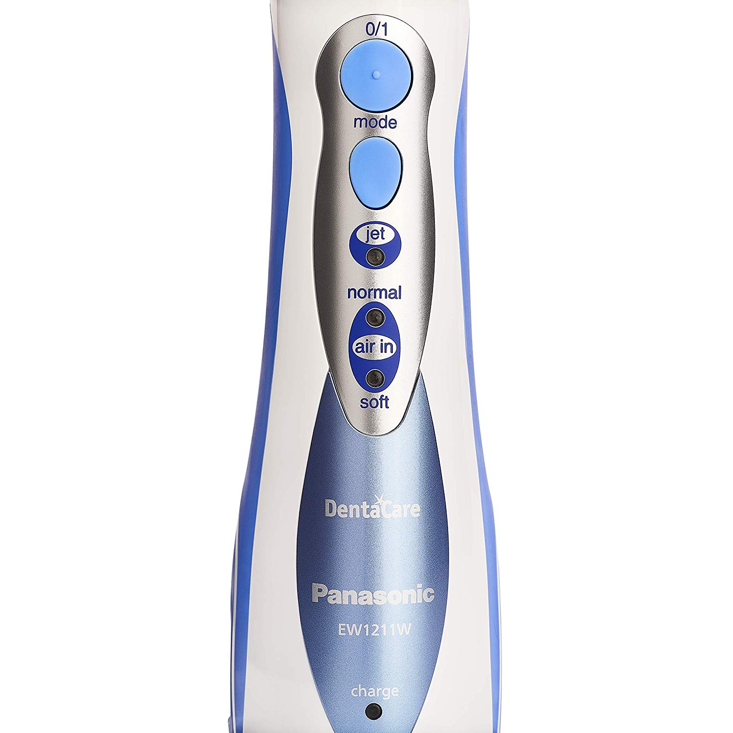 Panasonic EW1211 Rechargeable Dental Oral Irrigator with 2 Water Jet Modes, Blue and White, Pack of 1 - Image 3