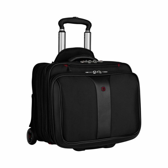 Wenger 600662 PATRIOT 17 Inch 2-Piece Business Wheeled Laptop Briefcase, Padded Laptop Compartment with Matching 15.4 Inch Laptop Case in Black {25 Litre} - Image 2