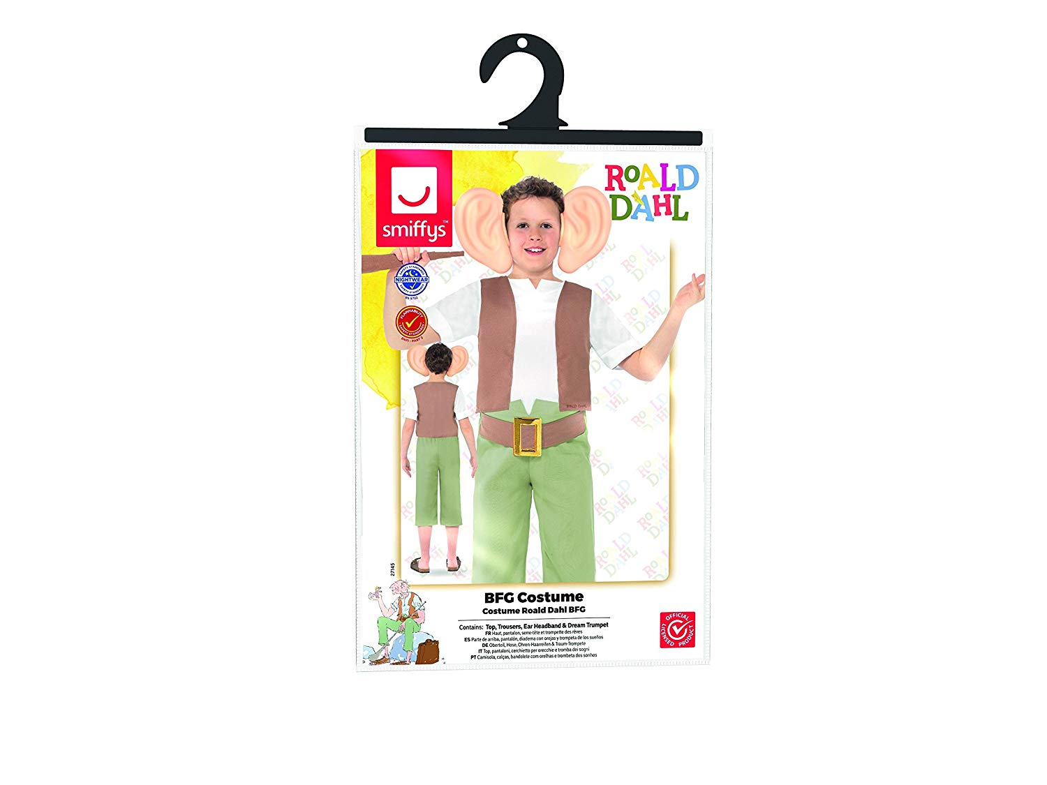 Roald Dahl The Bfg Costume Adult Brown main image 1
