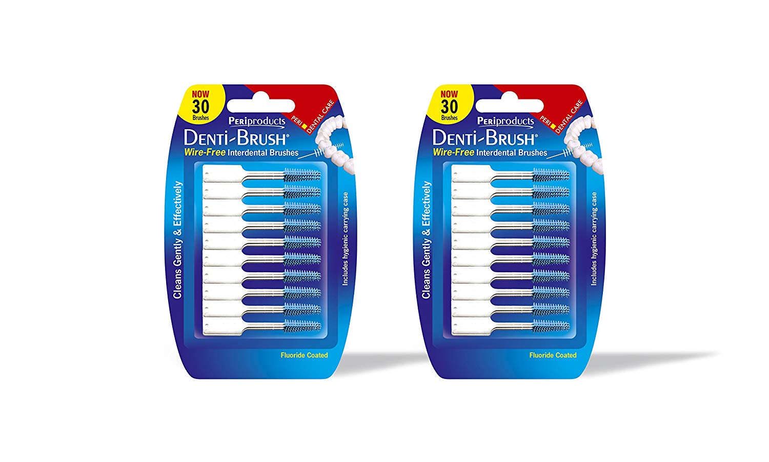 Denti-brush 30 Wire-free Interdental Brushes (Pack of 2), 1 count (Pack of 60)