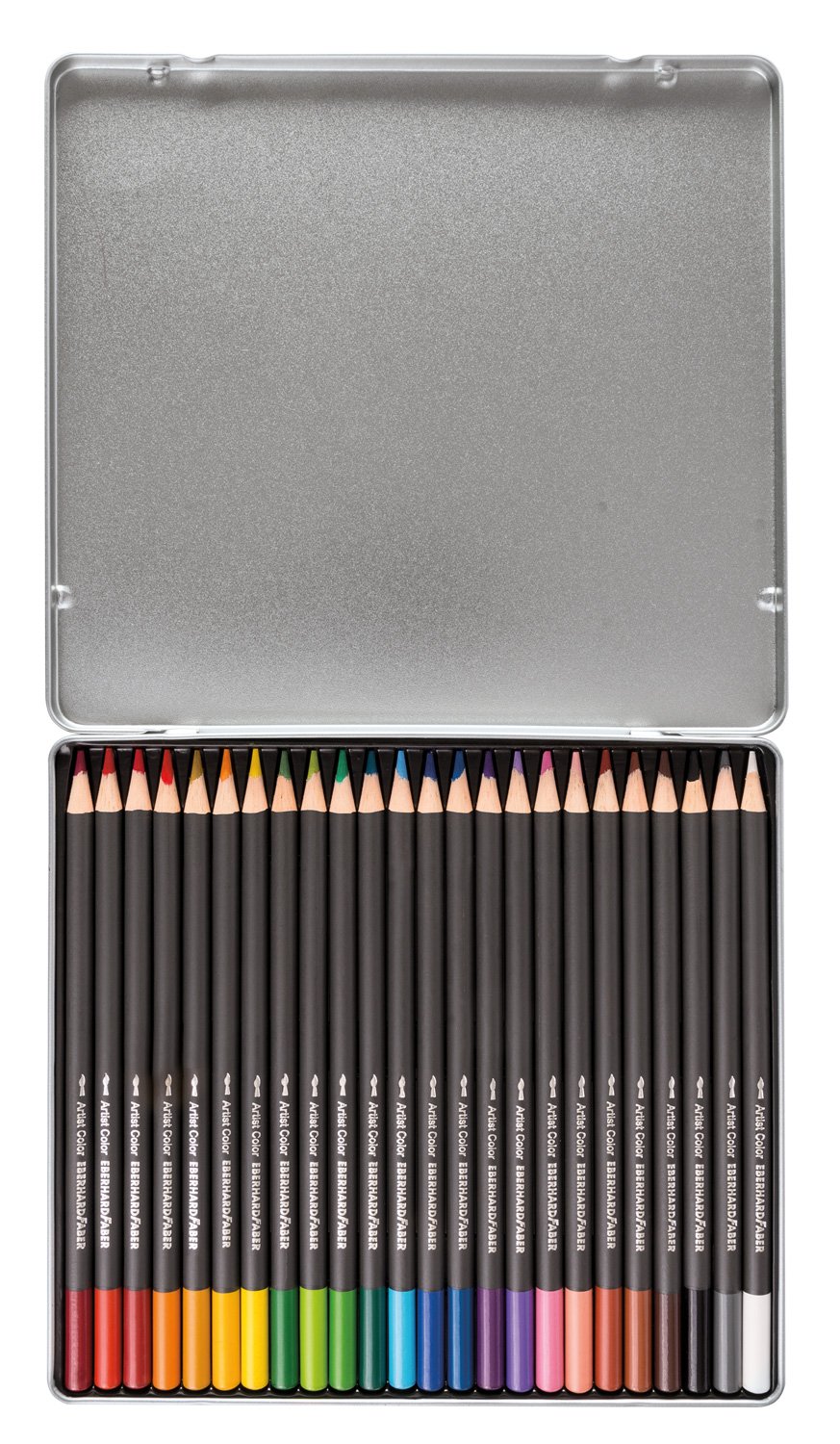 Eberhard Faber Artist Color Watercolour Pencils - Tin, Set of 24, Mehrfarbig, 1 count (Pack of 24) - Image 2