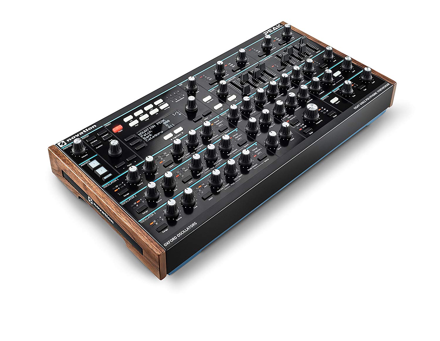 Novation Peak 8-Voice Desktop Polyphonic Synthesiser with 2 LFOs per voice, 16-slot modulation matrix - Image 2