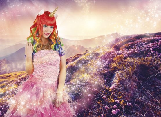 Boland 85732 Unicorn Rainbow Wig with Horns and Ears - Image 2